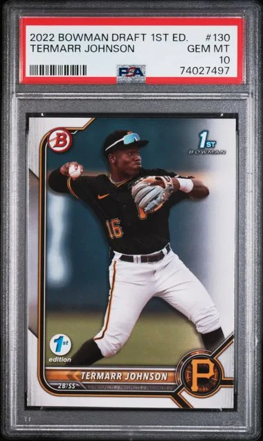 2022 Bowman Draft Termarr Johnson 1st Edition #130 card image