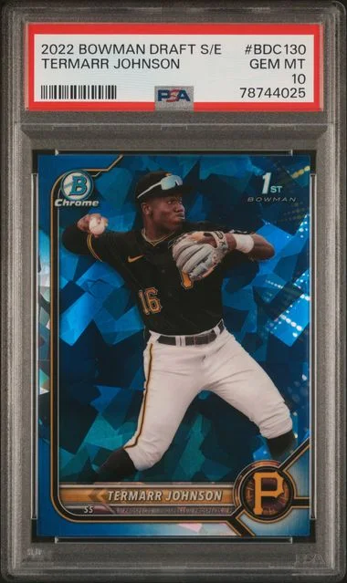2022 Bowman Draft Termarr Johnson Chrome Sapphire Edition #BDC130 card image