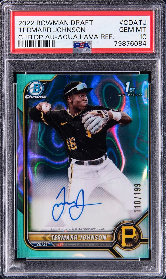 2022 Bowman Draft Termarr Johnson Chrome Draft Pick Autograph #CDA-TJ card image