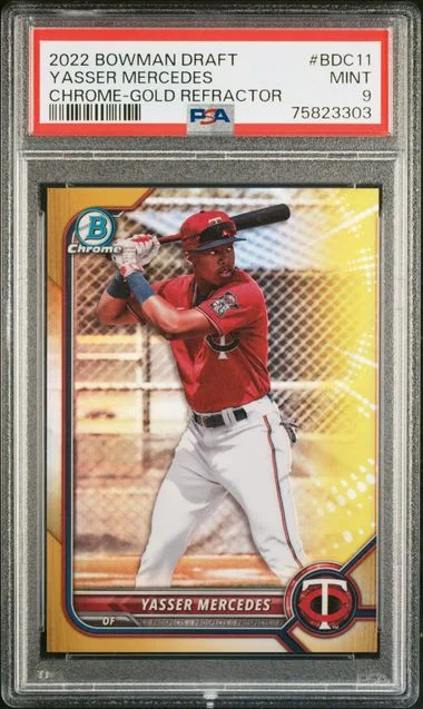 2022 Bowman Draft Yasser Mercedes #BDC11 card image