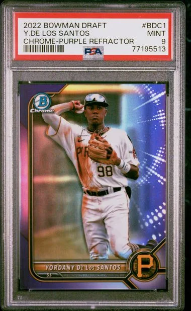 2022 Bowman Draft Yordany De Los Santos #BDC1 card image