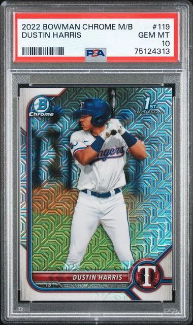 2022 Bowman Dustin Harris Mega Box Chrome #BCP-119 card image