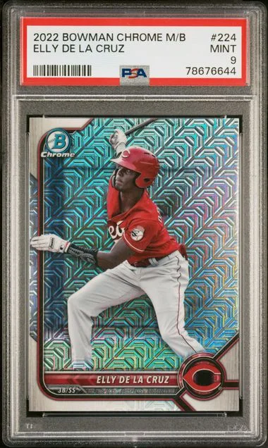 2022 Bowman Elly De La Cruz Mega Box Chrome #224 card image
