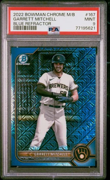 2022 Bowman Garrett Mitchell Mega Box Chrome #167 card image