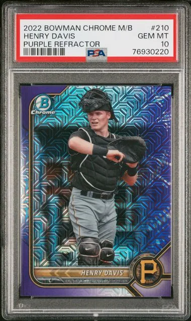 2022 Bowman Henry Davis Mega Box Chrome #210 card image