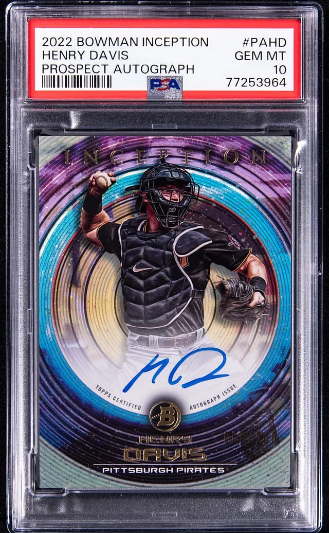 2022 Bowman Henry Davis Inception Prospect Autograph #PAHD card image