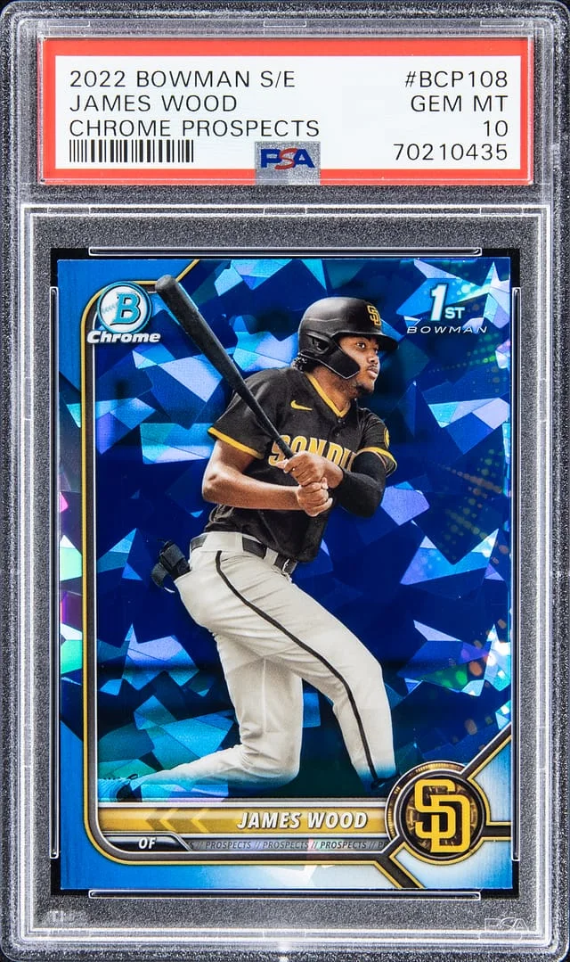 2022 Bowman Jackson Chourio Sapphire Chrome Prospects #BCP-108 card image