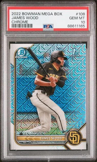 2022 Bowman James Wood Mega Box Chrome #108 card image