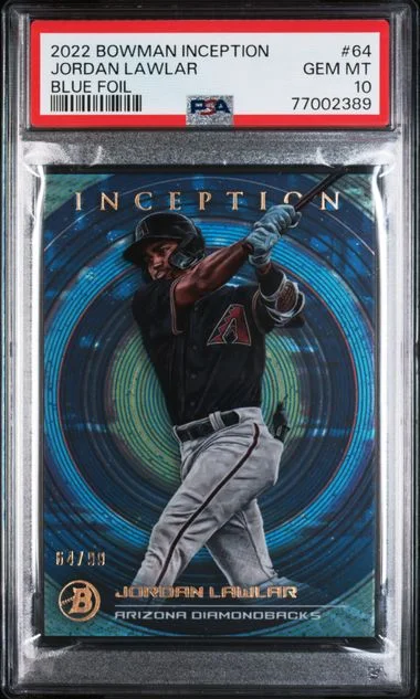 2022 Bowman Jordan Lawlar Inception #64 card image