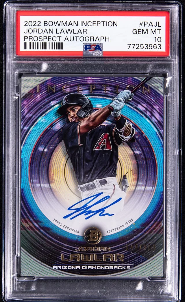 2022 Bowman Jordan Lawlar Inception Prospect Autograph #PAJL card image
