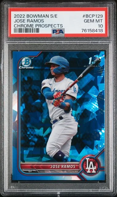 2022 Bowman Jose Ramos Sapphire Edition Chrome Prospects #BCP-129 card image