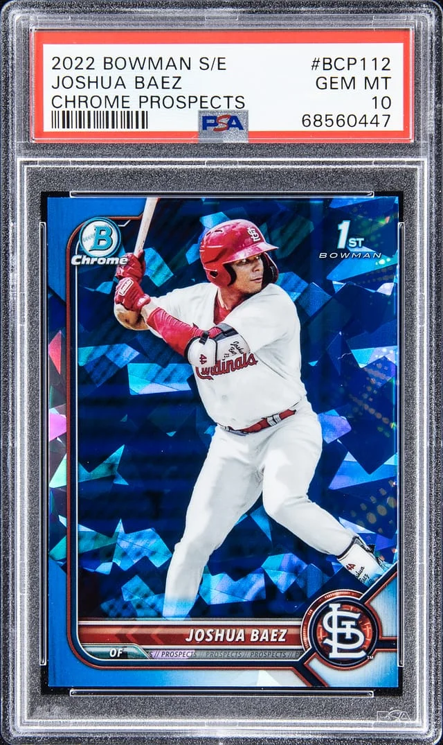 2022 Bowman Joshua Baez Sapphire Chrome Prospects #BCP-112 card image