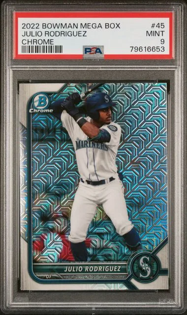 2022 Bowman Julio Rodriguez Mega Box Chrome #45 card image