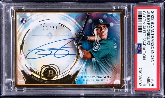 2022 Bowman Julio Rodriguez (#45250) Transcendent Collection Autographs Variation #JR card image