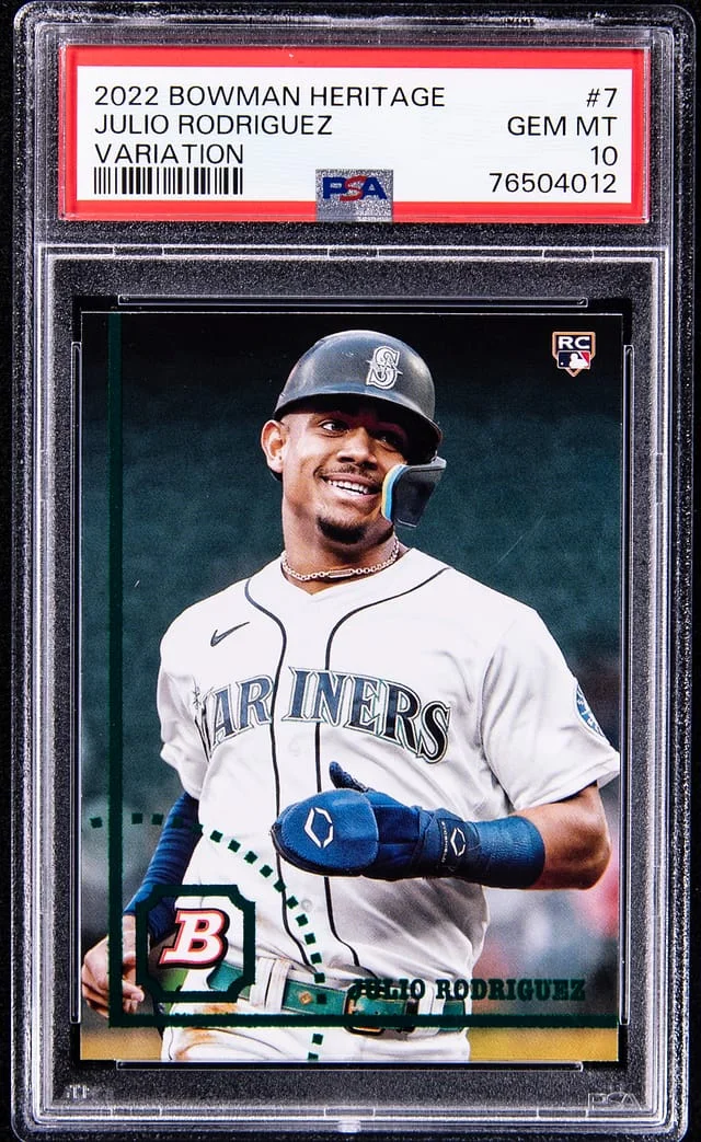 2022 Bowman Julio Rodriguez Heritage Variation #7 card image