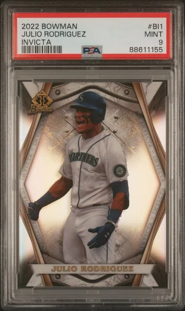2022 Bowman Julio Rodriguez Invicta #BI1 card image