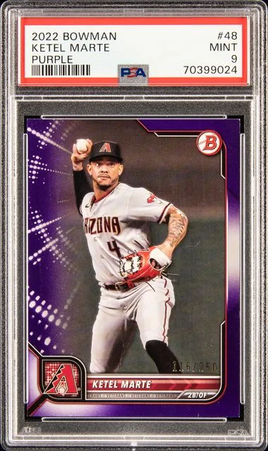 2022 Bowman Ketel Marte Purple #48 card image