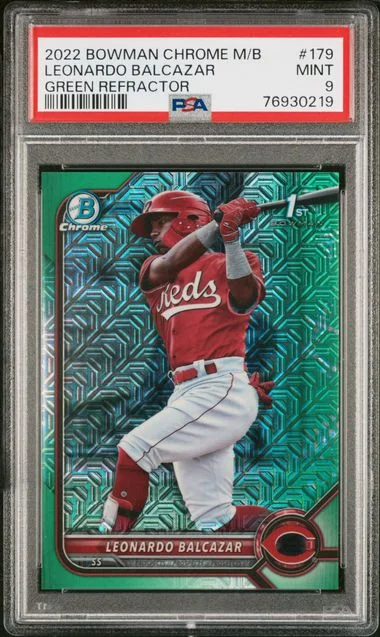 2022 Bowman Leonardo Balcazar Mega Box Chrome #179 card image