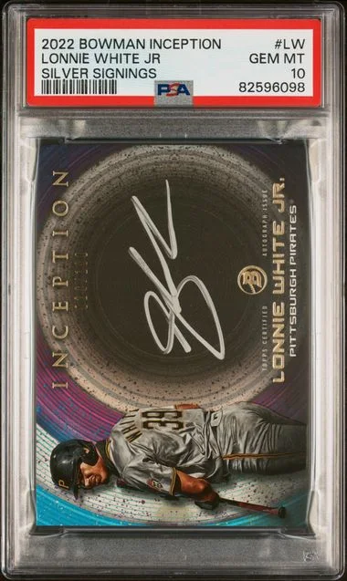 2022 Bowman Lonnie White Jr Inception Inception Silver Signings #LW card image