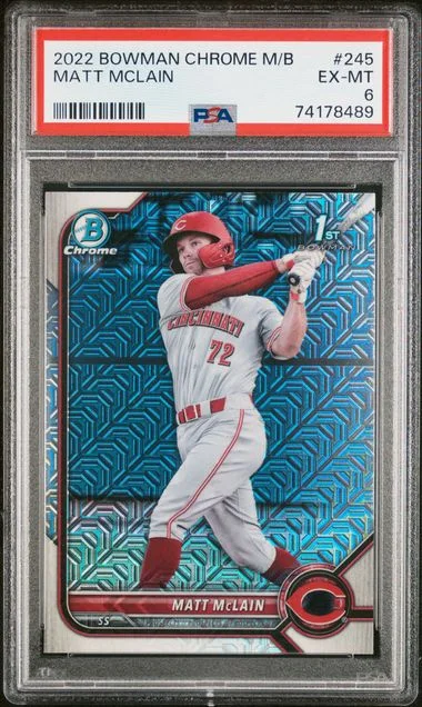 2022 Bowman Matt McLain Mega Box Chrome #BCP-245 card image