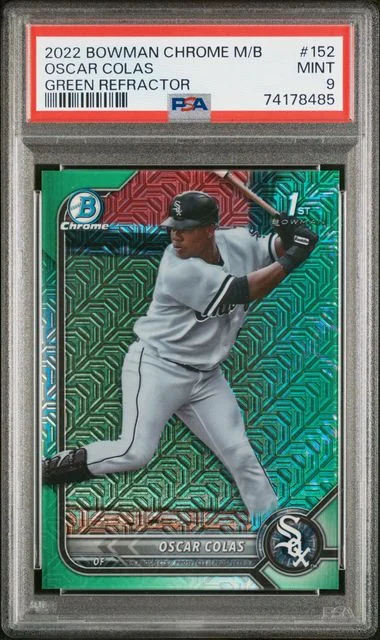 2022 Bowman Oscar Colas Mega Box Chrome #152 card image