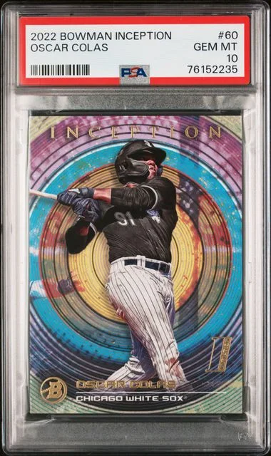 2022 Bowman Oscar Colas Inception #60 card image