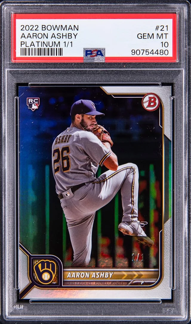 2022 Bowman Platinum Aaron Ashby #21 card image