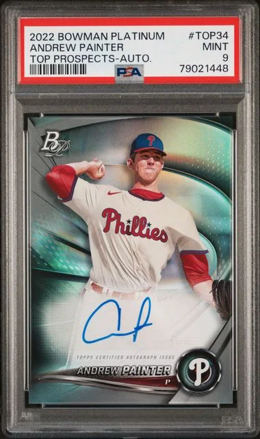 2022 Bowman Platinum Andrew Painter Top Prospect Autographs #TOP34 card image