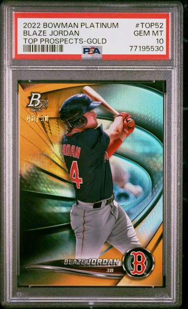 2022 Bowman Platinum Blaze Jordan Top Prospects #TOP52 card image