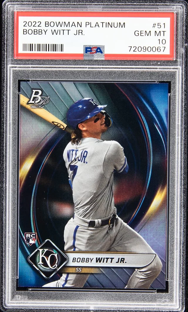 2022 Bowman Platinum Bobby Witt Jr. #51 card image