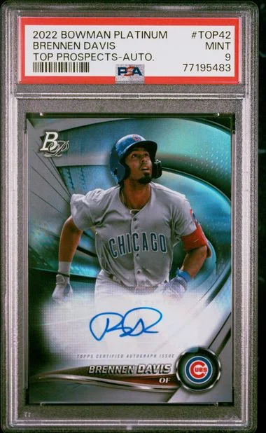 2022 Bowman Platinum Brennen Davis Top Prospects #TOP42 card image