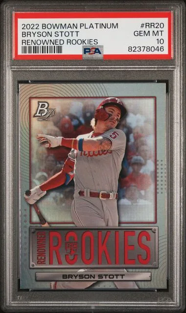 2022 Bowman Platinum Bryson Stott Renowned Rookies #RR20 card image