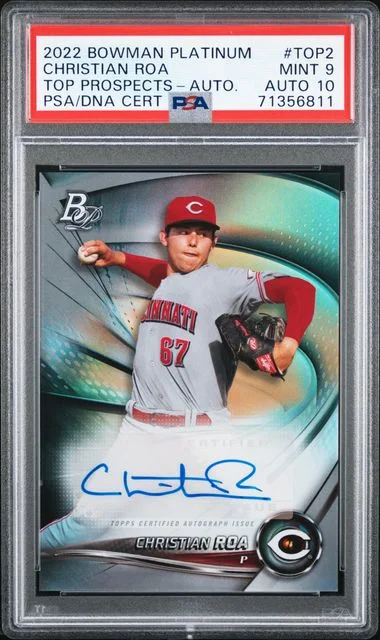 2022 Bowman Platinum Christian Roa Top Prospects Autograph #TOP-2 card image