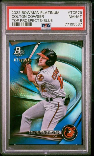 2022 Bowman Platinum Colton Cowser Top Prospects #TOP76 card image