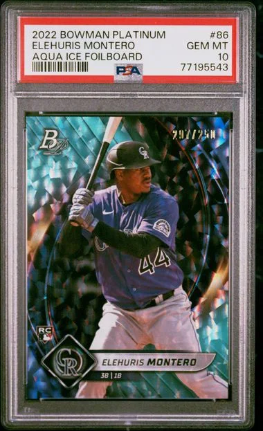2022 Bowman Platinum Elehuris Montero #86 card image