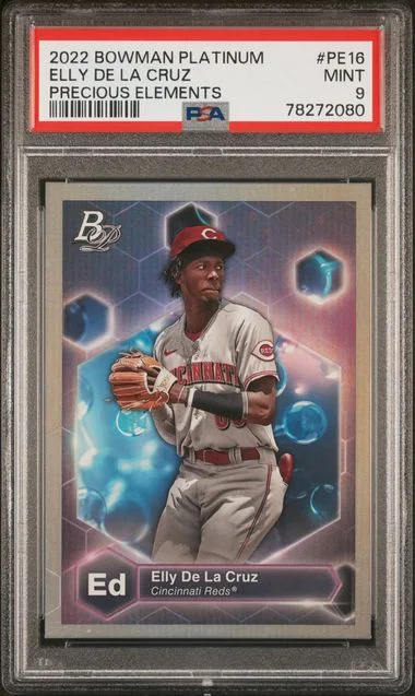 2022 Bowman Platinum Elly De La Cruz Precious Elements #PE16 card image