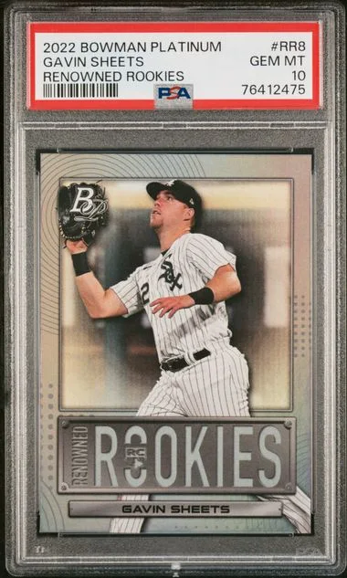 2022 Bowman Platinum Gavin Sheets Renowned Rookies #Rr8 card image