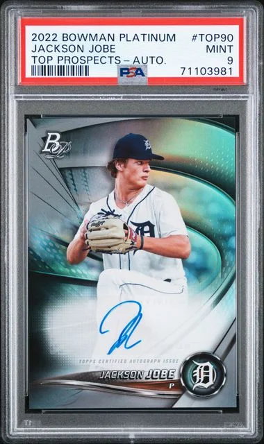 2022 Bowman Platinum Jackson Jobe Top Prospects Autograph #TOP90 card image