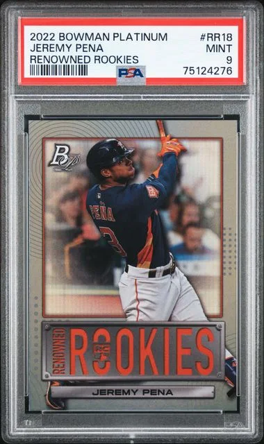 2022 Bowman Platinum Jeremy Pena Renowned Rookies #RR-18 card image