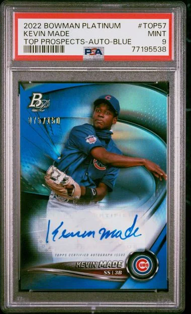 2022 Bowman Platinum Kevin Made Top Prospects #TOP57 card image