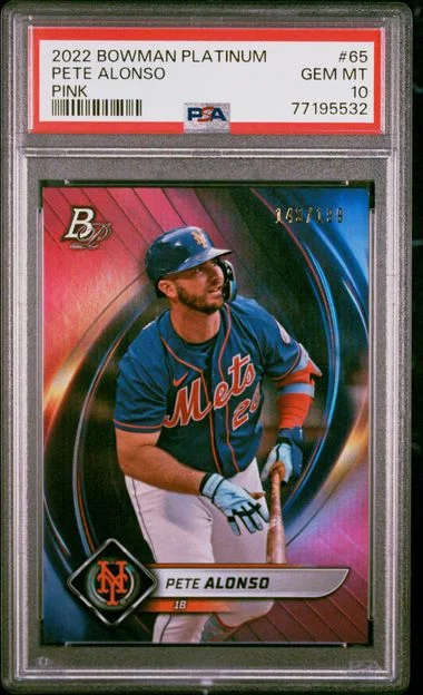 2022 Bowman Platinum Pete Alonso #65 card image