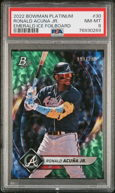 2022 Bowman Platinum Ronald Acuna Jr. #30 card image