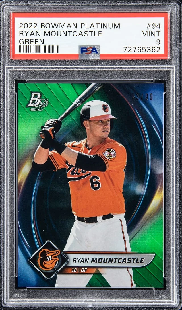 2022 Bowman Platinum Ryan Mountcastle Green #94 card image