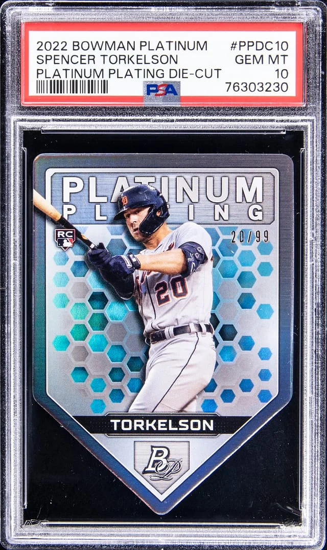2022 Bowman Platinum Spencer Torkelson Plating Die-Cut #PPDC10 card image