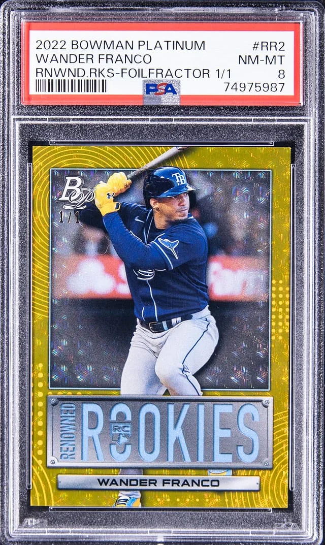 2022 Bowman Platinum Wander Franco Renowned Rookies #RR2 card image