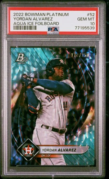 2022 Bowman Platinum Yordan Alvarez #52 card image