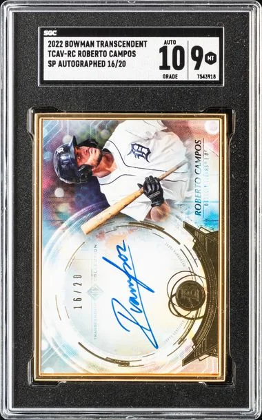 2022 Bowman Roberto Campos Transcendent SP Autographed #TCAV- card image