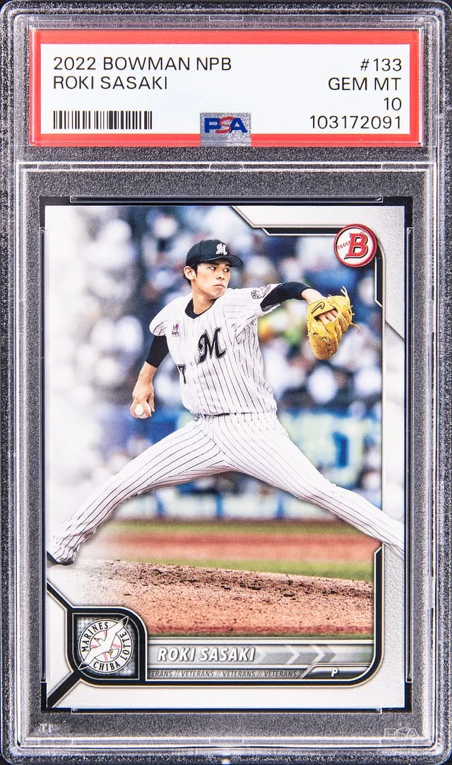 2022 Bowman Roki Sasaki NPB #133 card image