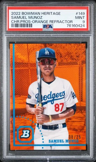 2022 Bowman Samuel Munoz Heritage Chrome Prospects #149 card image