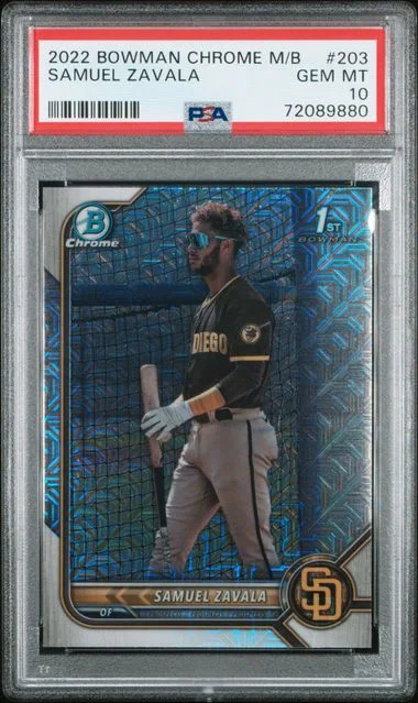 2022 Bowman Samuel Zavala Mega Box Chrome #203 card image